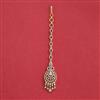 American Diamond Classic Tikka with Rhodium Plating 2 Tone Plating Mehndi Plating
