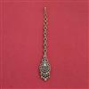 American Diamond Classic Tikka with Rhodium Plating 2 Tone Plating Mehndi Plating
