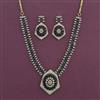 American Diamond Classic Necklace with Mehndi Plating