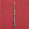 American Diamond Classic Tikka with Rhodium Plating