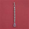 American Diamond Classic Tikka with Rhodium Plating