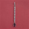 American Diamond Classic Tikka with Rhodium Plating