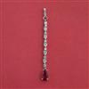 American Diamond Classic Tikka with Rhodium Plating