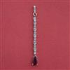 American Diamond Classic Tikka with Rhodium Plating