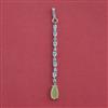 American Diamond Classic Tikka with Rhodium Plating