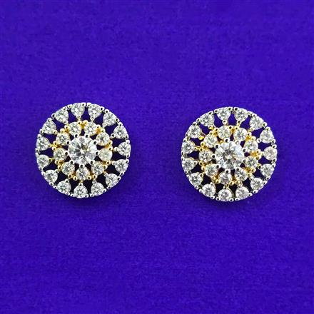 American Diamond Tops with Rhodium Plating 2 Tone Plating