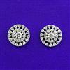 American Diamond Tops with Rhodium Plating 2 Tone Plating