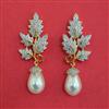 American Diamond Classic Earring with Rhodium Plating 2 Tone Plating Mehndi Plating