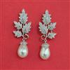 American Diamond Classic Earring with Rhodium Plating 2 Tone Plating Mehndi Plating