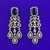 American Diamond Classic Earring with Mehndi Plating