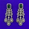 American Diamond Classic Earring with Mehndi Plating