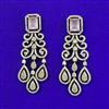 American Diamond Classic Earring with Mehndi Plating