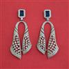 American Diamond Classic Earring with Rhodium Plating