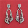 American Diamond Classic Earring with Rhodium Plating