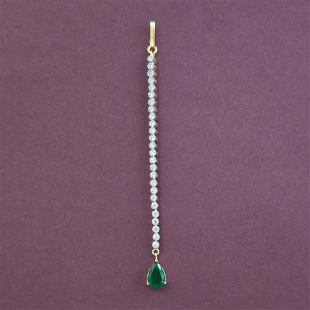 American Diamond Classic Tikka with 2 Tone Plating