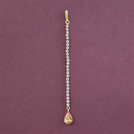 American Diamond Classic Tikka with 2 Tone Plating