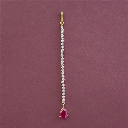 American Diamond Classic Tikka with 2 Tone Plating
