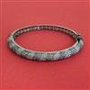 American Diamond Openable kada with Black Plating