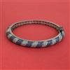 American Diamond Openable kada with Black Plating