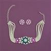 American Diamond Classic Necklace with Carat Plating