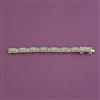 American Diamond Openable Bracelet with Rhodium Plating 2 Tone Plating Mehndi Plating