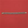 American Diamond Openable Bracelet with Rhodium Plating 2 Tone Plating Mehndi Plating