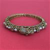 American Diamond Openable kada with Rhodium Plating 2 Tone Plating Mehndi Plating