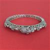 American Diamond Openable kada with Rhodium Plating 2 Tone Plating Mehndi Plating