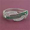 American Diamond Openable kada with Rhodium Plating