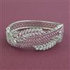 American Diamond Openable kada with Rhodium Plating
