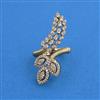 American Diamond Adjustable Ring with Rhodium Plating 2 Tone Plating Mehndi Plating