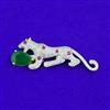 American Diamond Classic Brooch with 2 Tone Plating