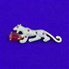 American Diamond Classic Brooch with 2 Tone Plating