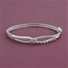 American Diamond Openable kada with Rhodium Plating 2 Tone Plating