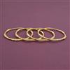 American Diamond 4 Pc Classic Bangles with Gold Plating