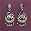American Diamond Classic Earring with Rhodium Plating 2 Tone Plating Mehndi Plating