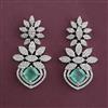 American Diamond Classic Earring with Rhodium Plating