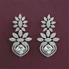 American Diamond Classic Earring with Rhodium Plating