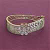 American Diamond Openable kada with Rhodium Plating 2 Tone Plating Mehndi Plating