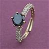 American Diamond Adjustable Ring with Mehndi Plating