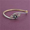 American Diamond Openable kada with 2 Tone Plating