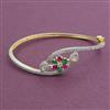 American Diamond Openable kada with 2 Tone Plating