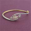 American Diamond Openable kada with 2 Tone Plating