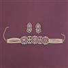 American Diamond Choker Necklace with Carat Plating