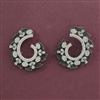 American Diamond Classic Earring with Black Plating