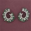 American Diamond Classic Earring with Black Plating