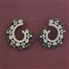 American Diamond Classic Earring with Black Plating