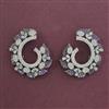 American Diamond Classic Earring with Black Plating