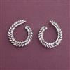 American Diamond Classic Earring with Rhodium Plating 2 Tone Plating Mehndi Plating