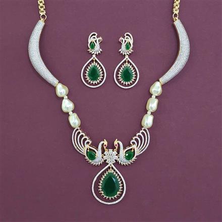 American Diamond Classic Necklace with Carat Plating